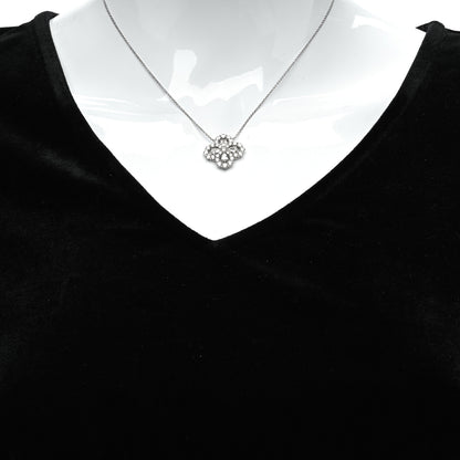 Harry Winston Platinum Diamond Full Loop Pendant Necklace 2 of 6