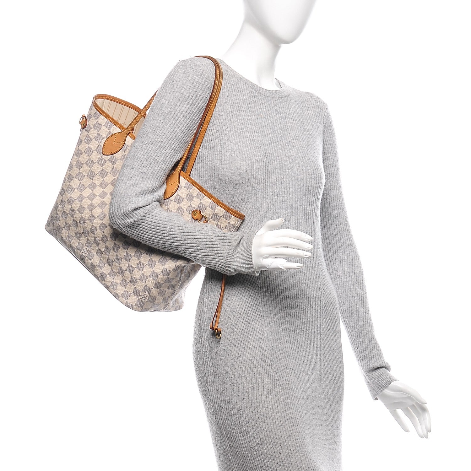 Louis Vuitton Damier Azur Neverfull MM 2 of 7