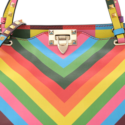 Valentino Garavani Vitello 1973 Medium Rockstud Tote Multicolor 8 of 13