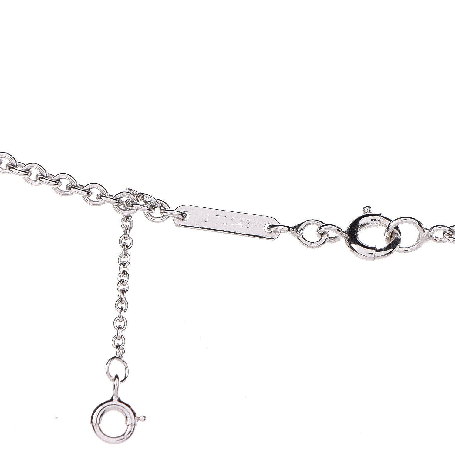 Cartier 18K White Gold Diamond Ruby Dragon Pendant Necklace 7 of 7