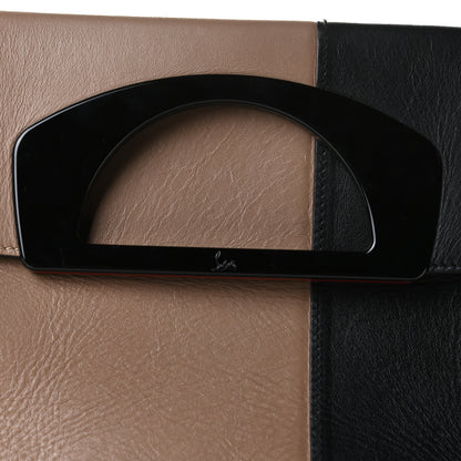 Christian Louboutin Grained Calfskin Passage Messenger Black Beige 18 of 18