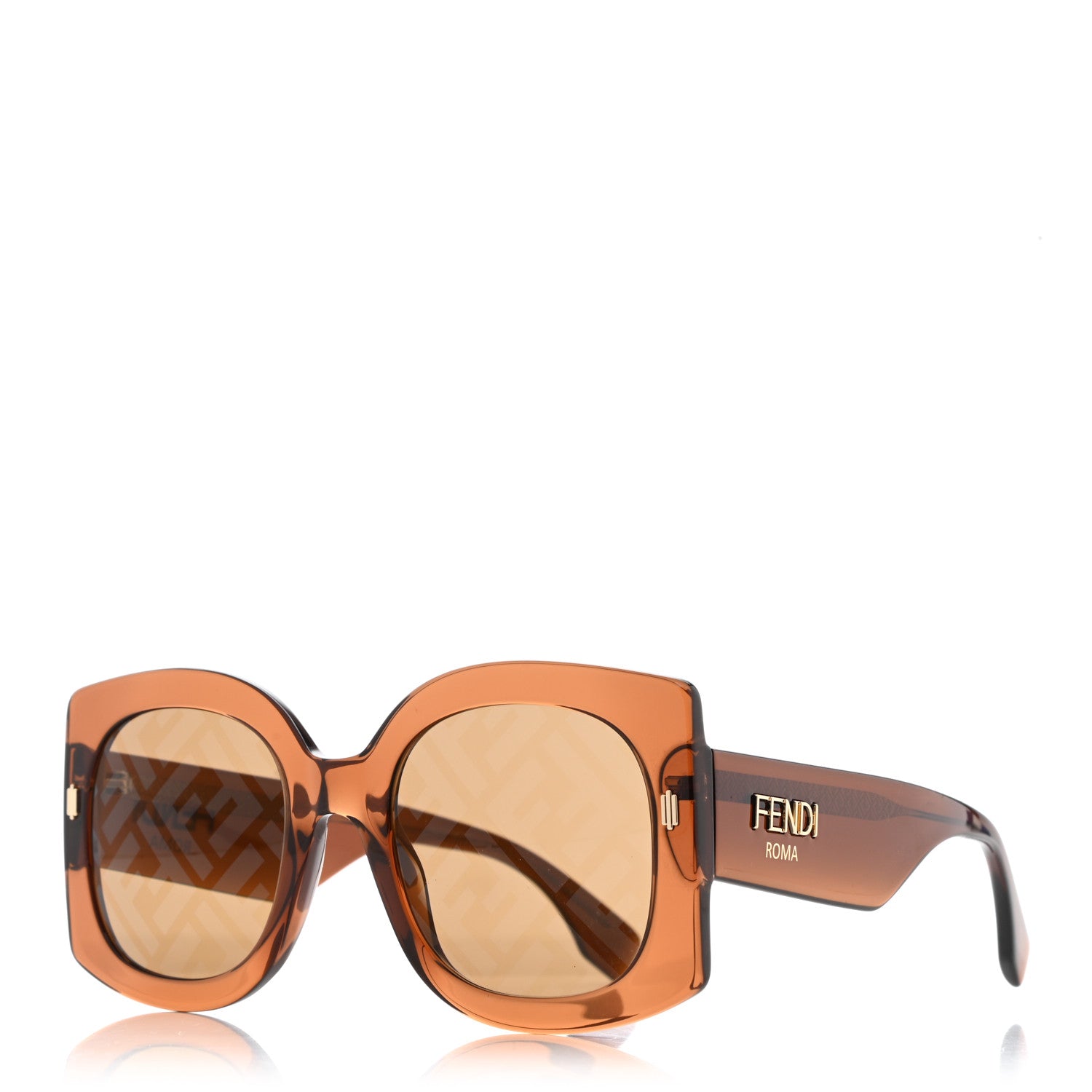 Fendi Acetate FF Sunglasses FF 0436/G/S Brown 1 of 10