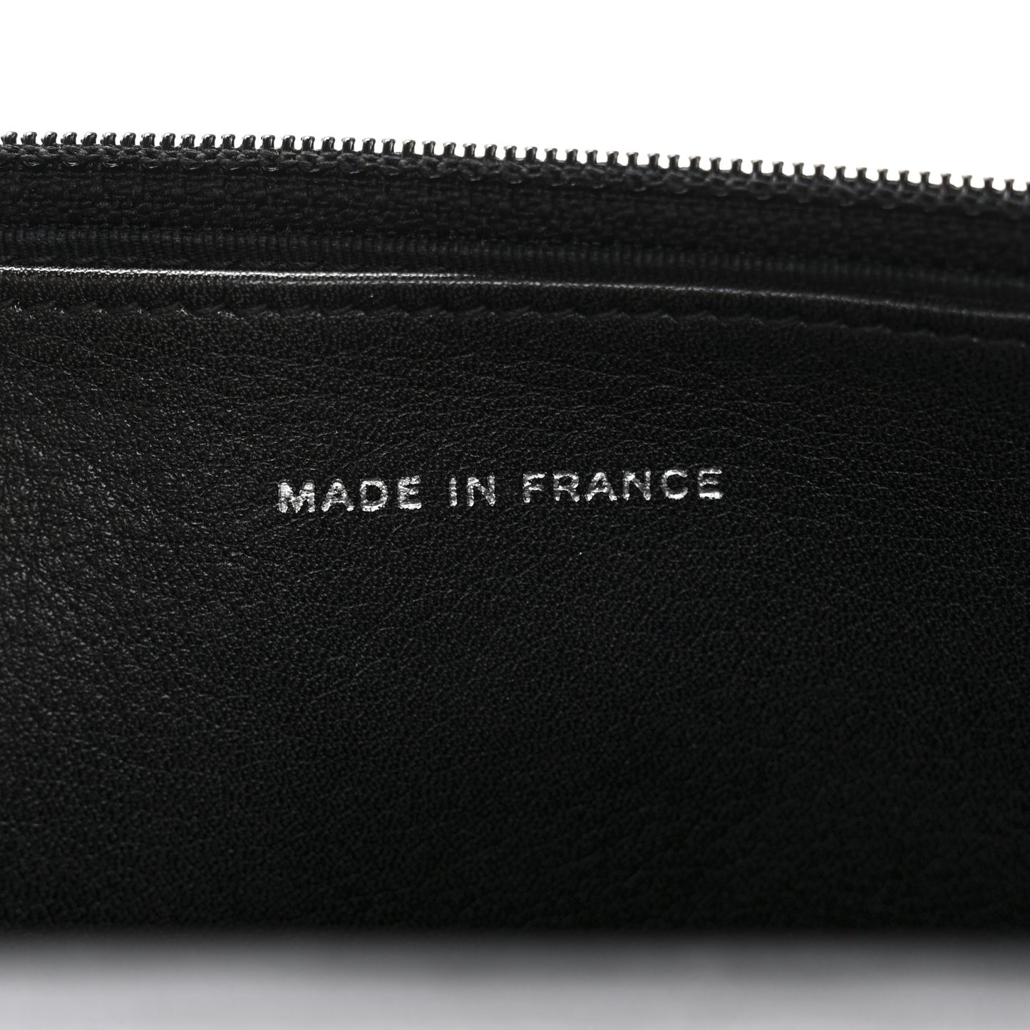 Patent Quilted Wallet On Chain WOC Black
