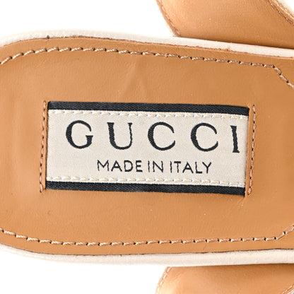 Gucci Quentin Granada Kid Horsebit 25/60mm Platform Sandals 36 Mystic White 7 of 9