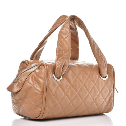 Chanel Caviar Quilted CC Timeless Bowler Dark Beige 3 of 7
