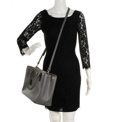 Prada Saffiano Lux Medium Double Zip Tote Marmo 2 of 11