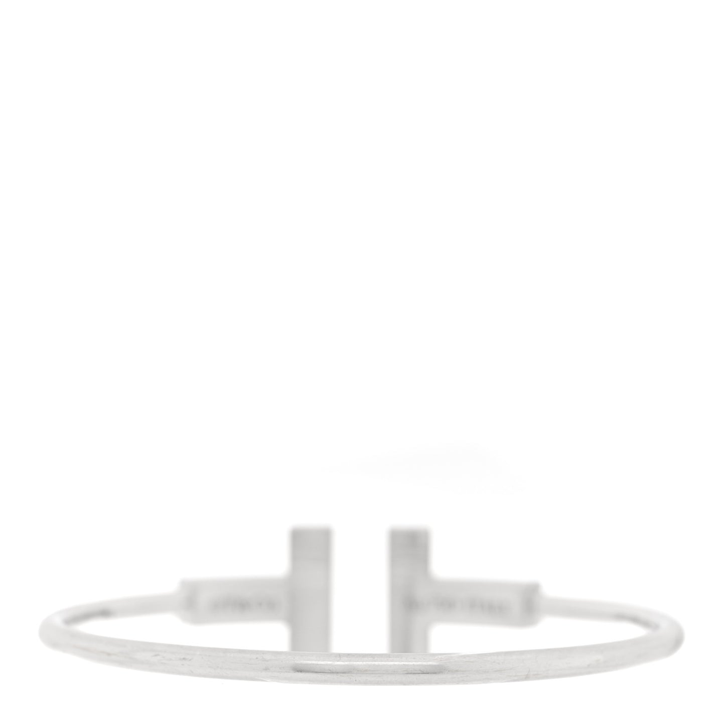 18K White Gold Turquoise Wide T Wire Bracelet