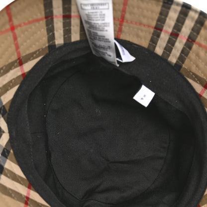 Burberry Technical Cotton Vintage Check Bucket Hat S Archive Beige 7 of 9