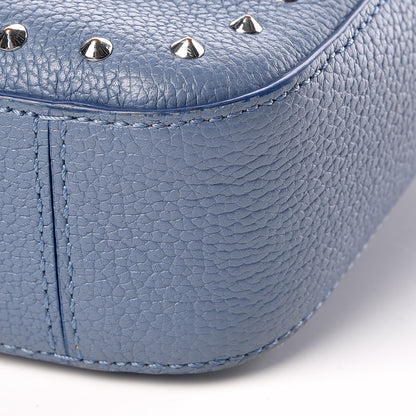 MCM Calfskin Studded Medium Kasion Park Avenue Crossbody Luft Blue 9 of 10