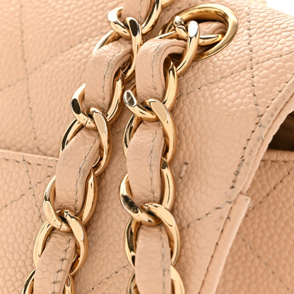 Chanel Caviar Quilted Jumbo Double Flap Beige Clair 14 of 16