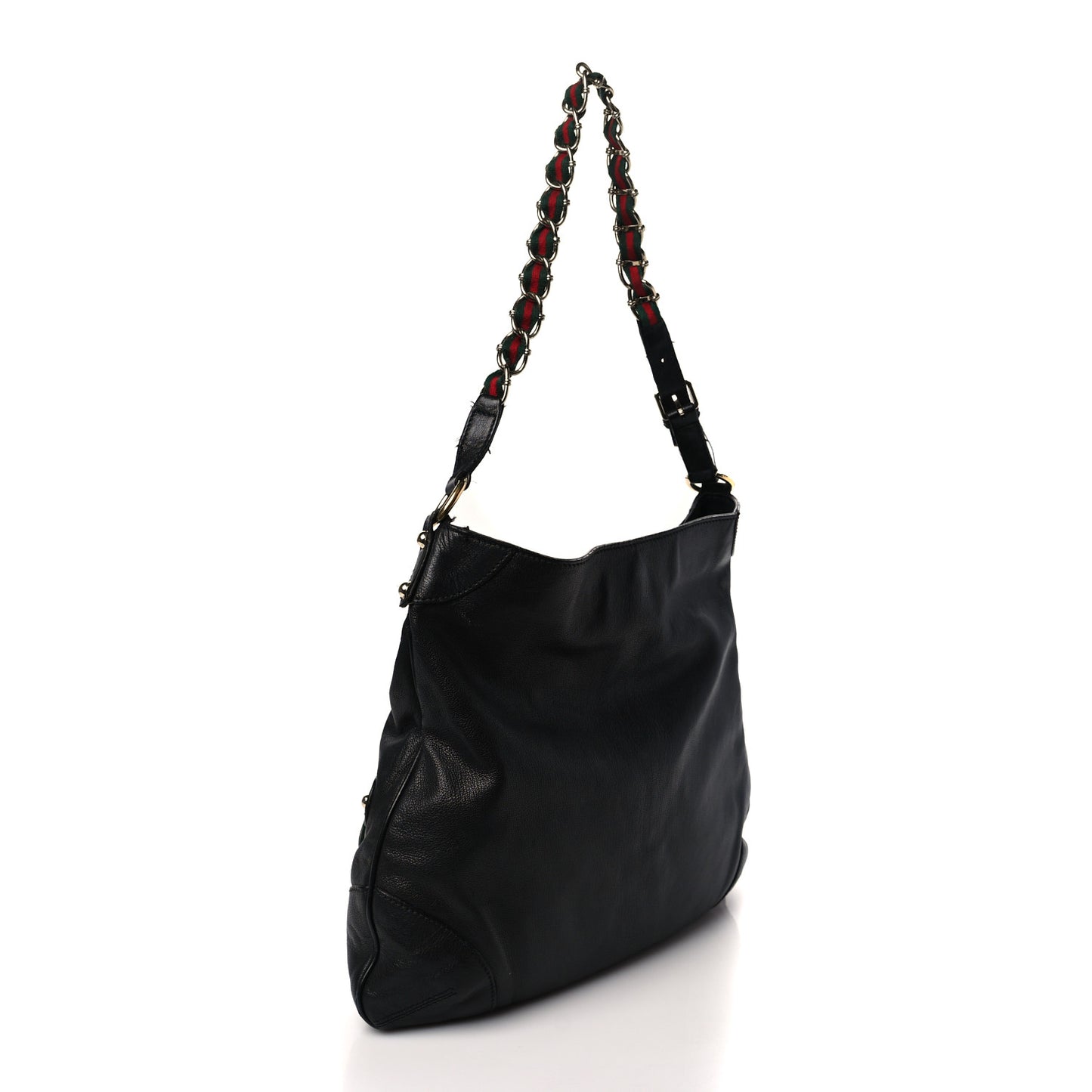 Calfskin Medium Capri Shoulder Bag Black