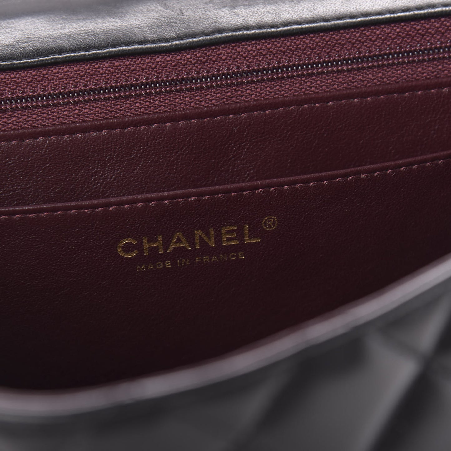 Lambskin Quilted Jumbo Single Flap Black