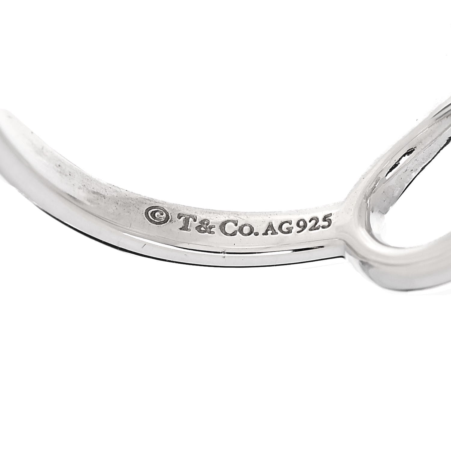Tiffany Sterling Silver Infinity Ring 48 4.5 4 of 4