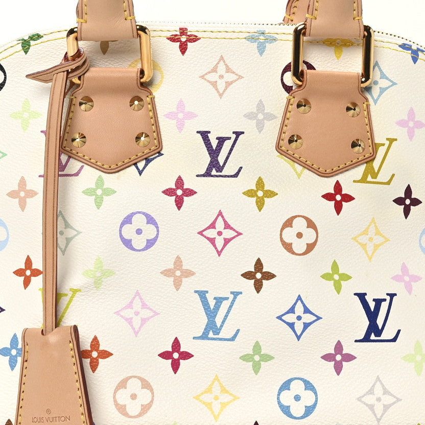 Louis Vuitton Monogram Multicolor Alma PM White 7 of 9