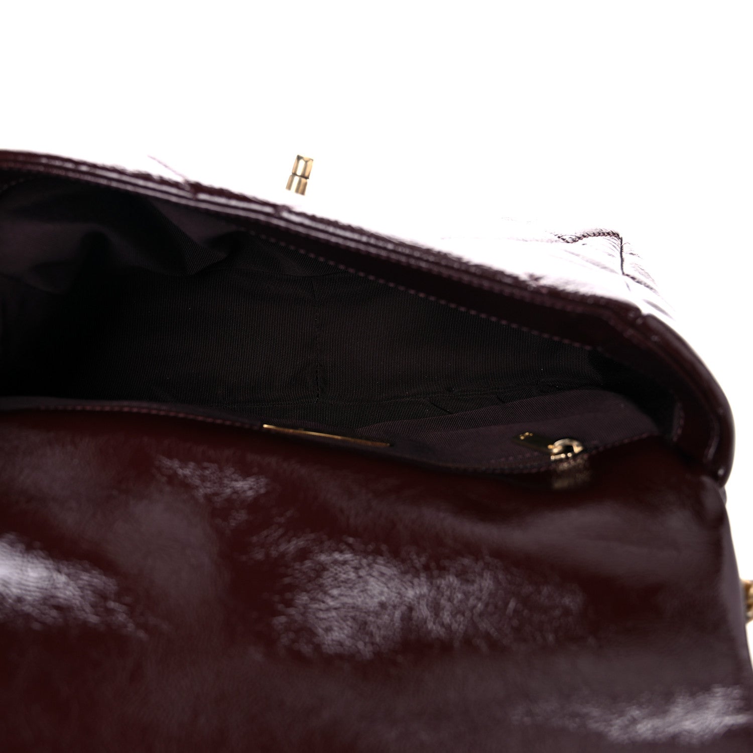 Chanel Shiny Crumpled Calfskin Quilted Medium Chanel 19 Flap Burgundy 5 of 10