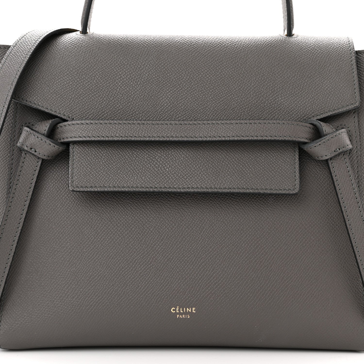 Celine Grained Calfskin Micro Belt Bag Grey 9 of 11