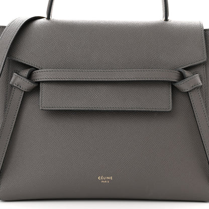 Celine Grained Calfskin Micro Belt Bag Grey 9 of 11