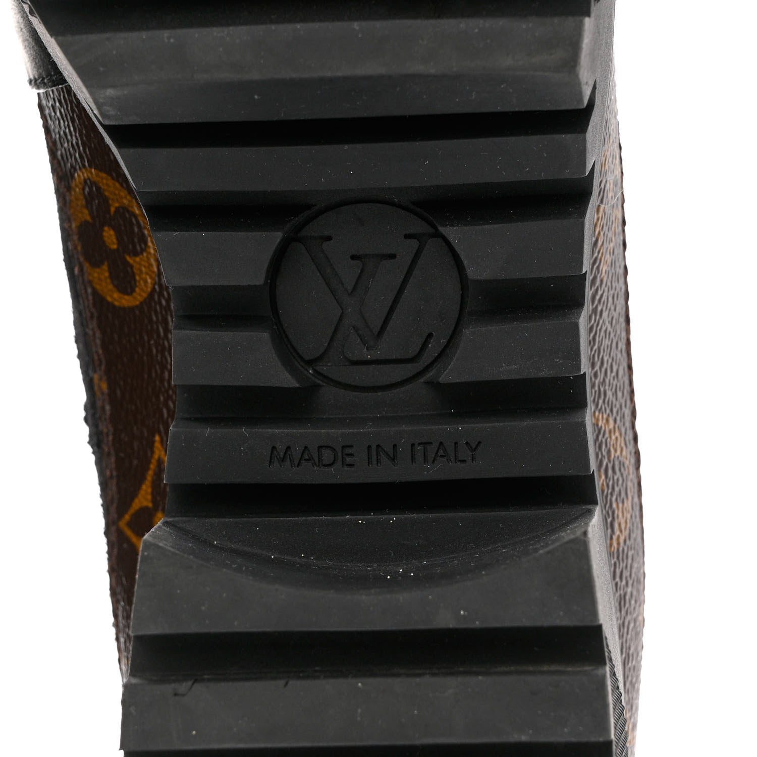 Louis Vuitton Suede Calfskin Monogram Laureate Platform Desert Boots 38 Black 8 of 13