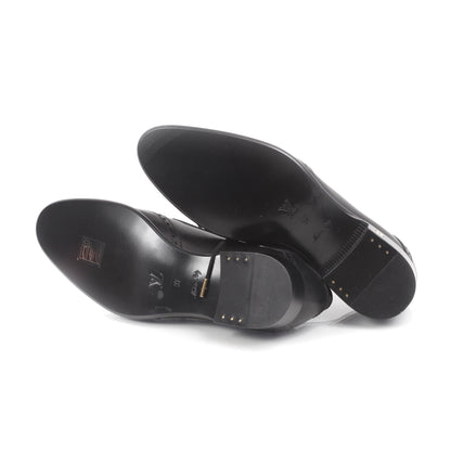 Louis Vuitton Mens Perforated Leather Lace Up Shoes 37 Black 4 of 9