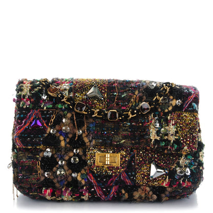 Chanel Tweed Crystal Embellished Small Paris Byzance Reissue Flap 1 of 7