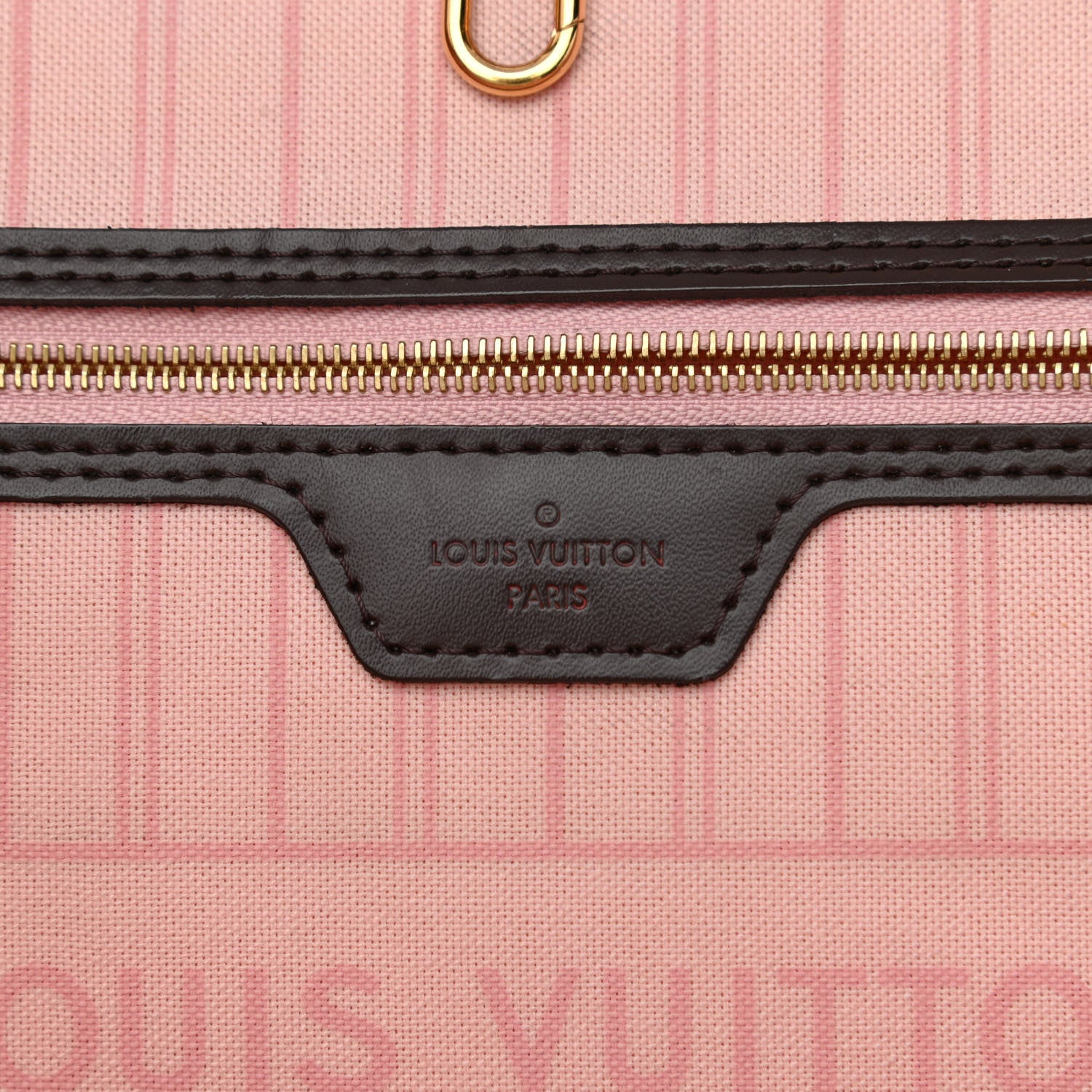 Louis Vuitton Damier Ebene Neo Neverfull MM Rose Ballerine 6 of 8