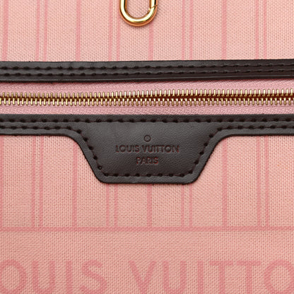 Louis Vuitton Damier Ebene Neo Neverfull MM Rose Ballerine 6 of 8