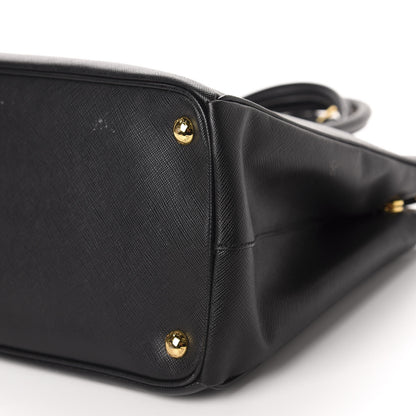 Prada Saffiano Medium Galleria Double Zip Tote Black 7 of 13