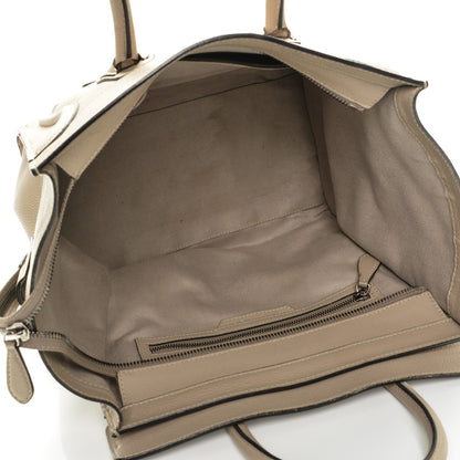 Celine Drummed Calfskin Mini Luggage Dune 5 of 11