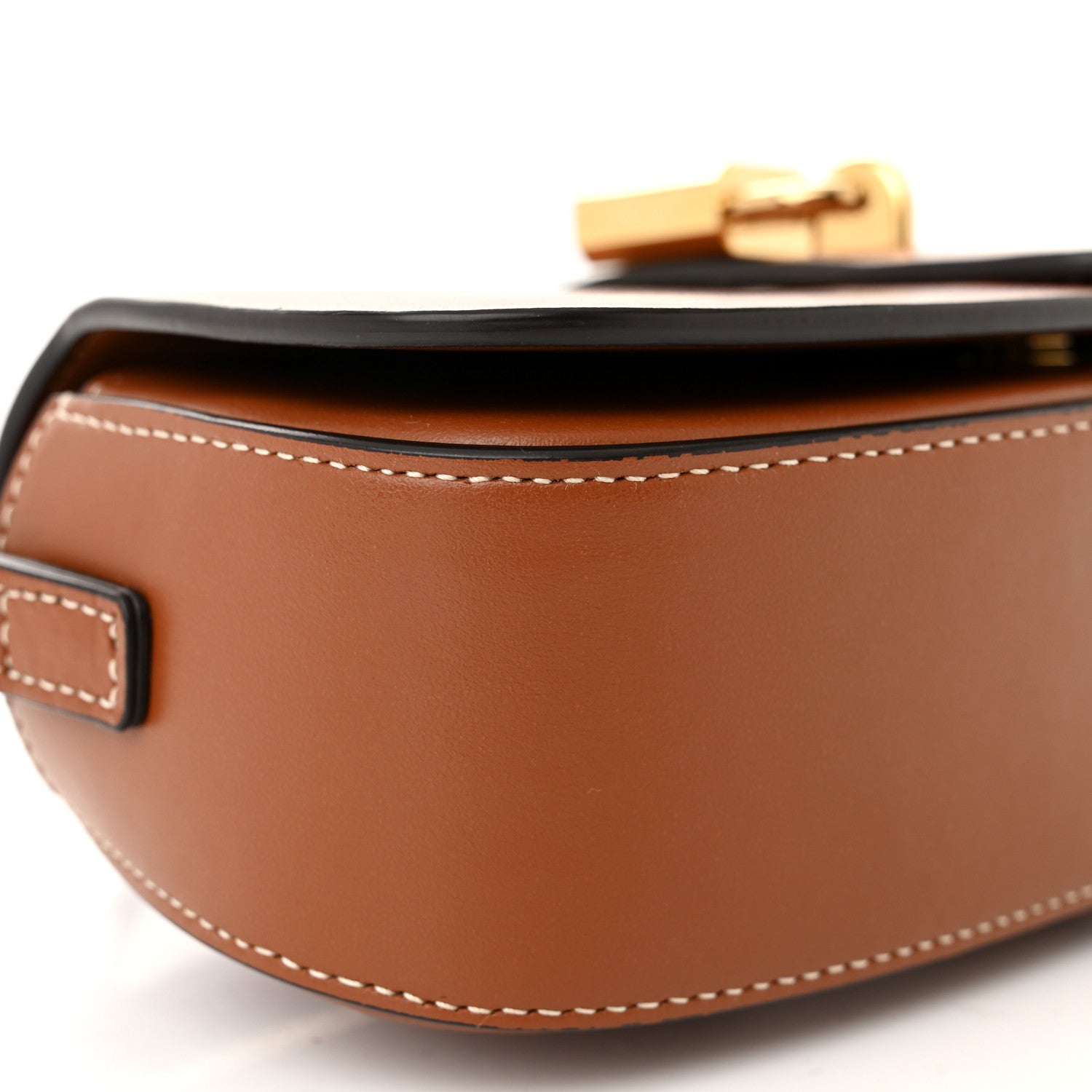 Celine Smooth Calfskin Tabou Clutch On Strap Tan 8 of 10