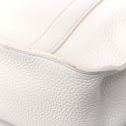 Hermes Taurillon Clemence Steve 35 White 10 of 15