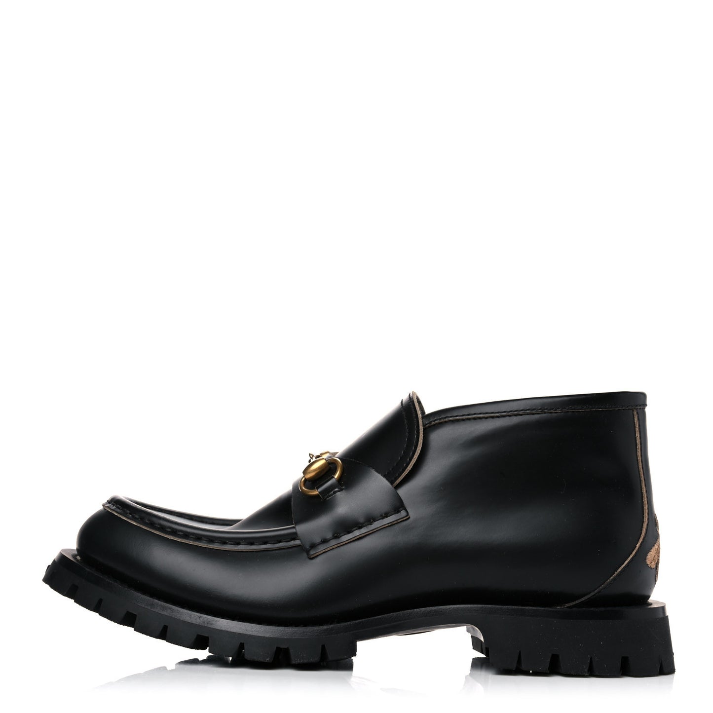Cordovan Lux Mens Harald Horsebit Ankle Boots 9 Black