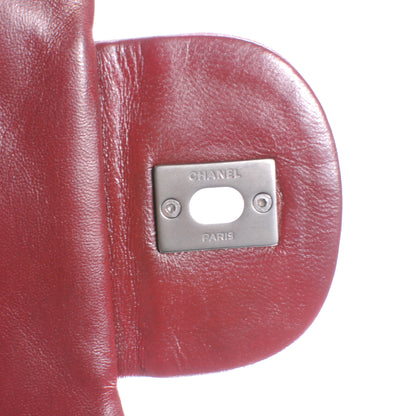 Chanel Lambskin Jumbo Single Flap Dark Red 7 of 9