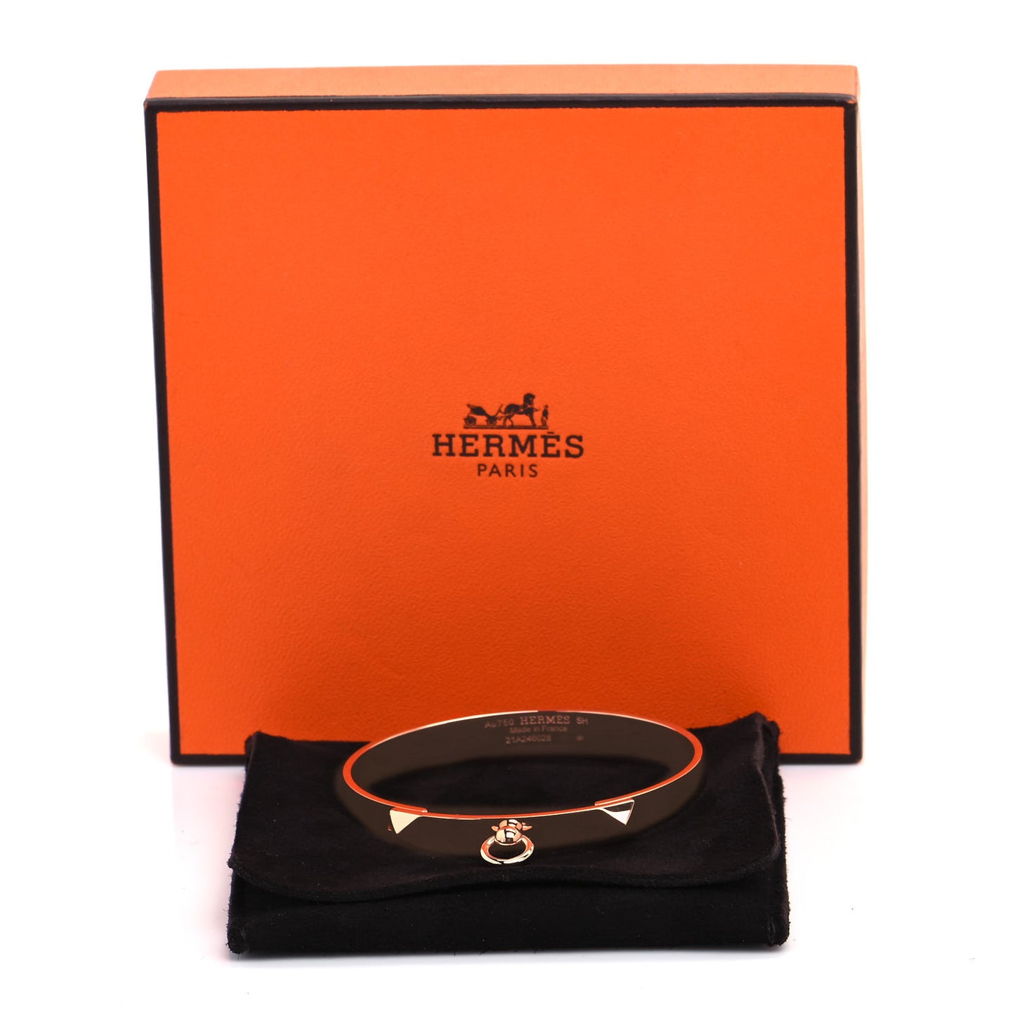 18K Rose Gold PM Collier De Chien Bracelet SH