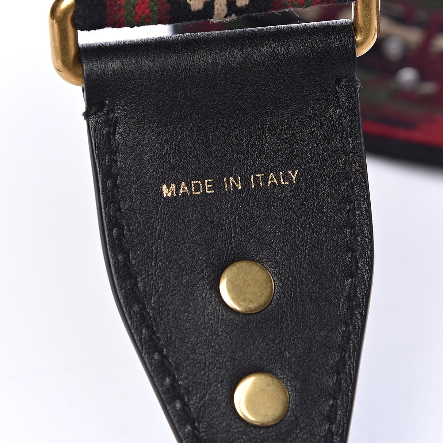 Canvas Embroidered Studded Bohemian Shoulder Strap Red