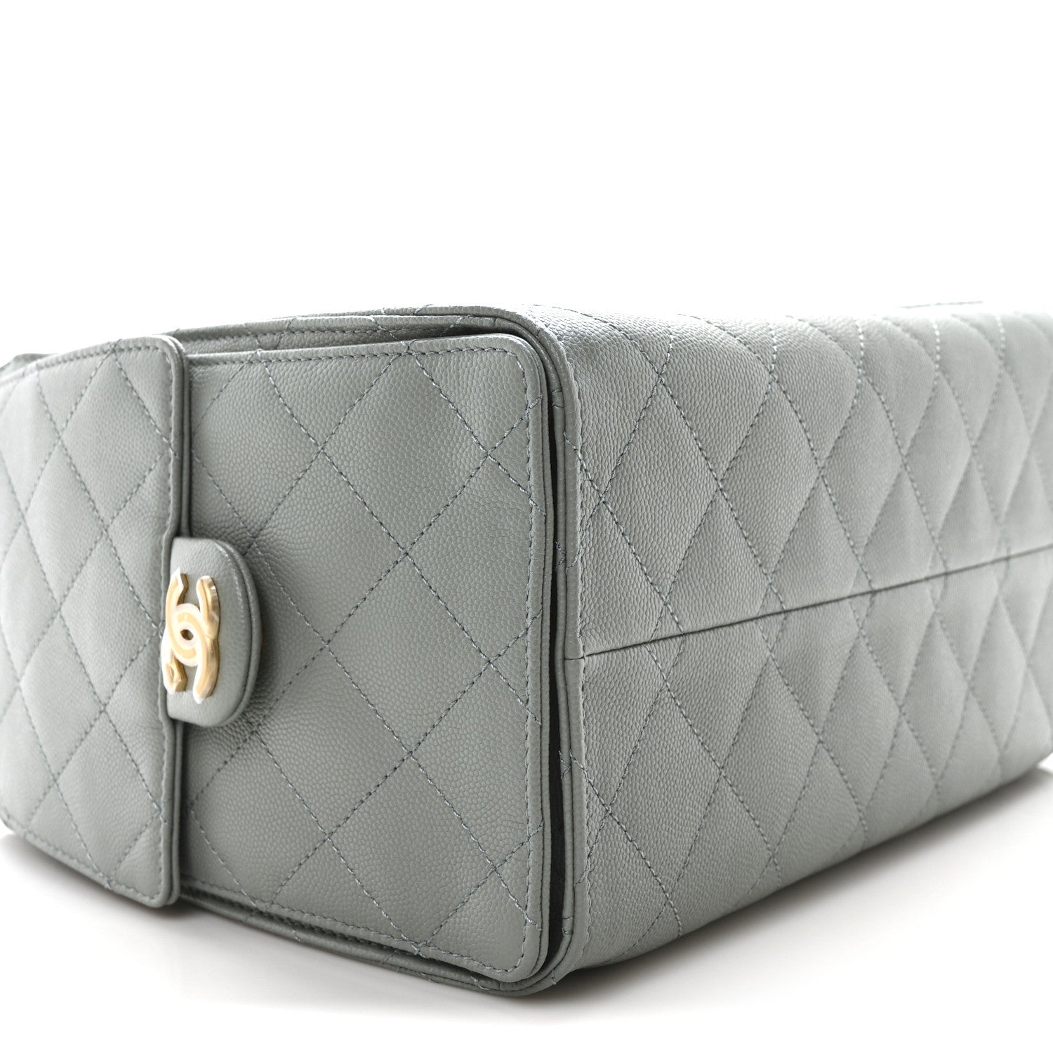 Chanel Caviar Quilted Small Chanel 25 Handbag Light Green 9 of 11