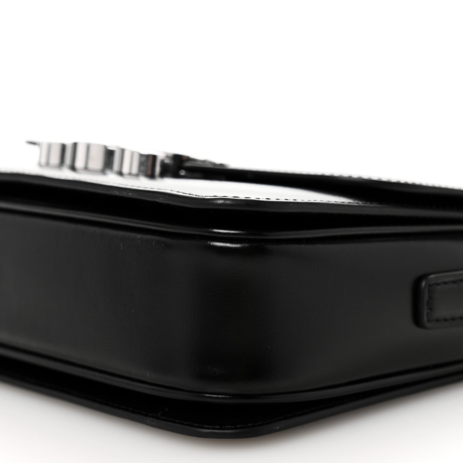 Celine Shiny Calfskin Teen Triomphe Black 9 of 10