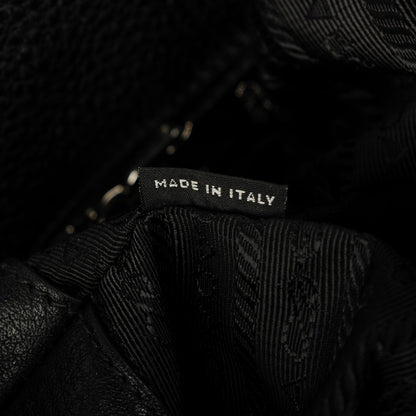 Prada Vitello Daino Tote Nero Black 8 of 10