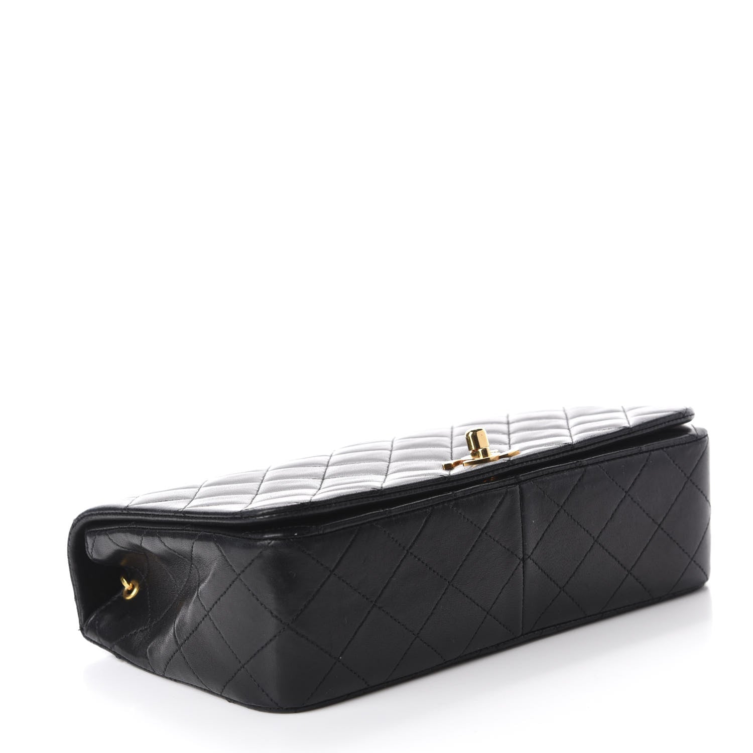 Chanel Lambskin Quilted Small Single Flap Bag Black 4 of 13