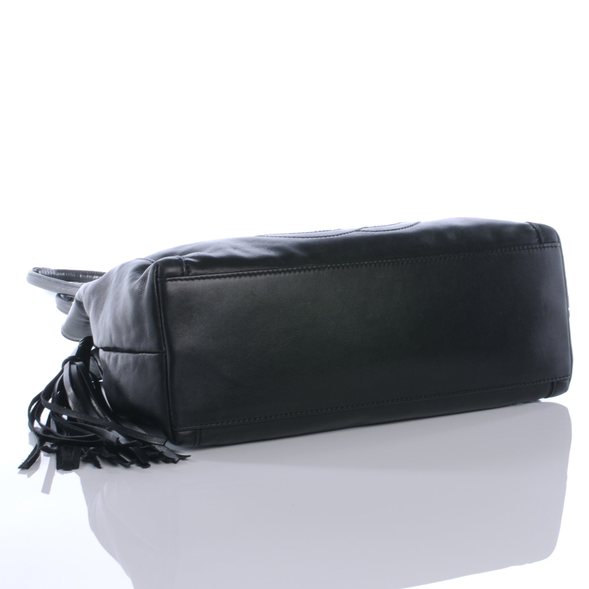 Chanel Lambskin CC Tassel Shoulder Bag Black 4 of 7