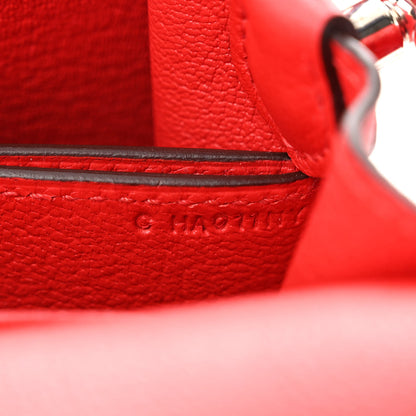 Hermes Evercolor Mini Sac Roulis Rouge de Coeur 7 of 13