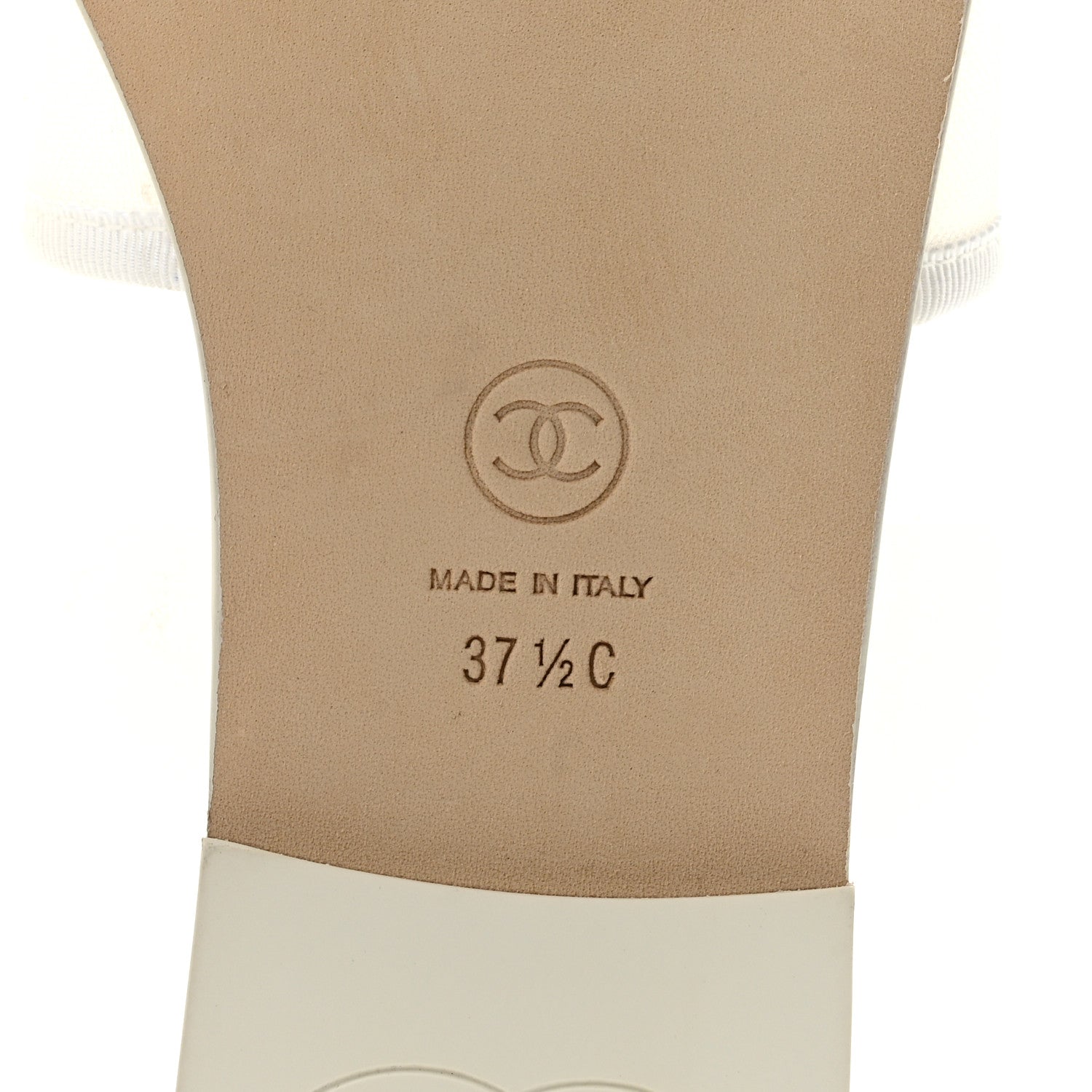 Chanel Mesh Glass Beaded CC Sandal Mules 37.5 White Black 8 of 9