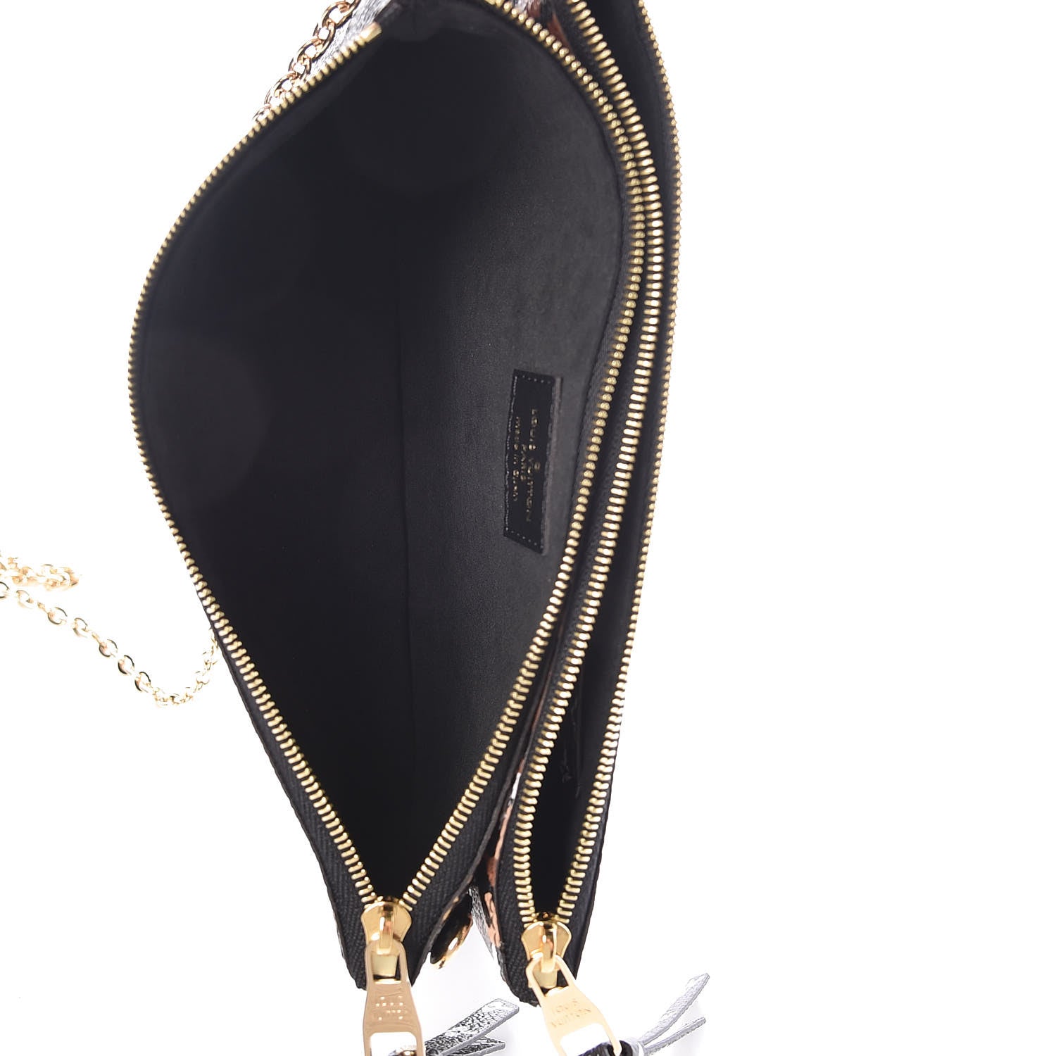 Louis Vuitton Monogram Giant Jungle Pochette Double Zip Black 5 of 10