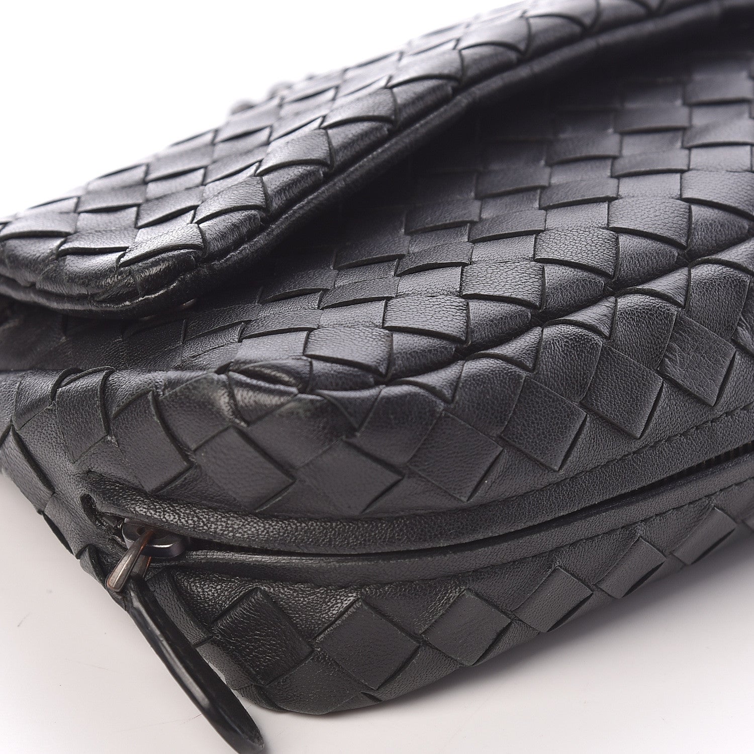 Bottega Veneta Nappa Intrecciato Mini Messenger Bag Black 8 of 9