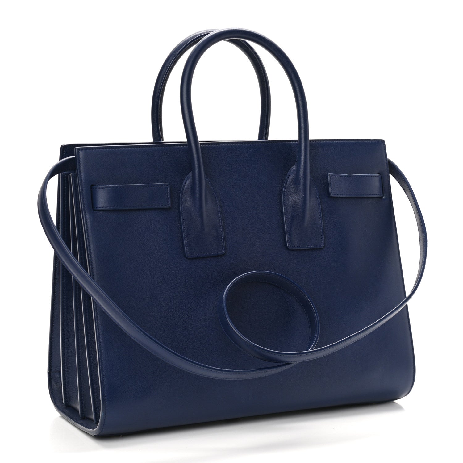 Saint Laurent Calfskin Small Sac De Jour Blue Majorelle 2 of 9