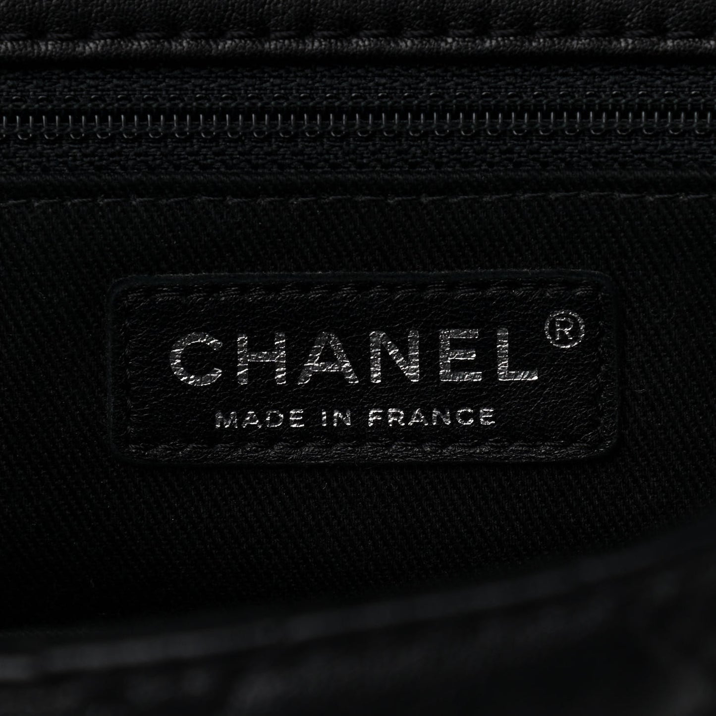 Lambskin Quilted Messenger Bag Black
