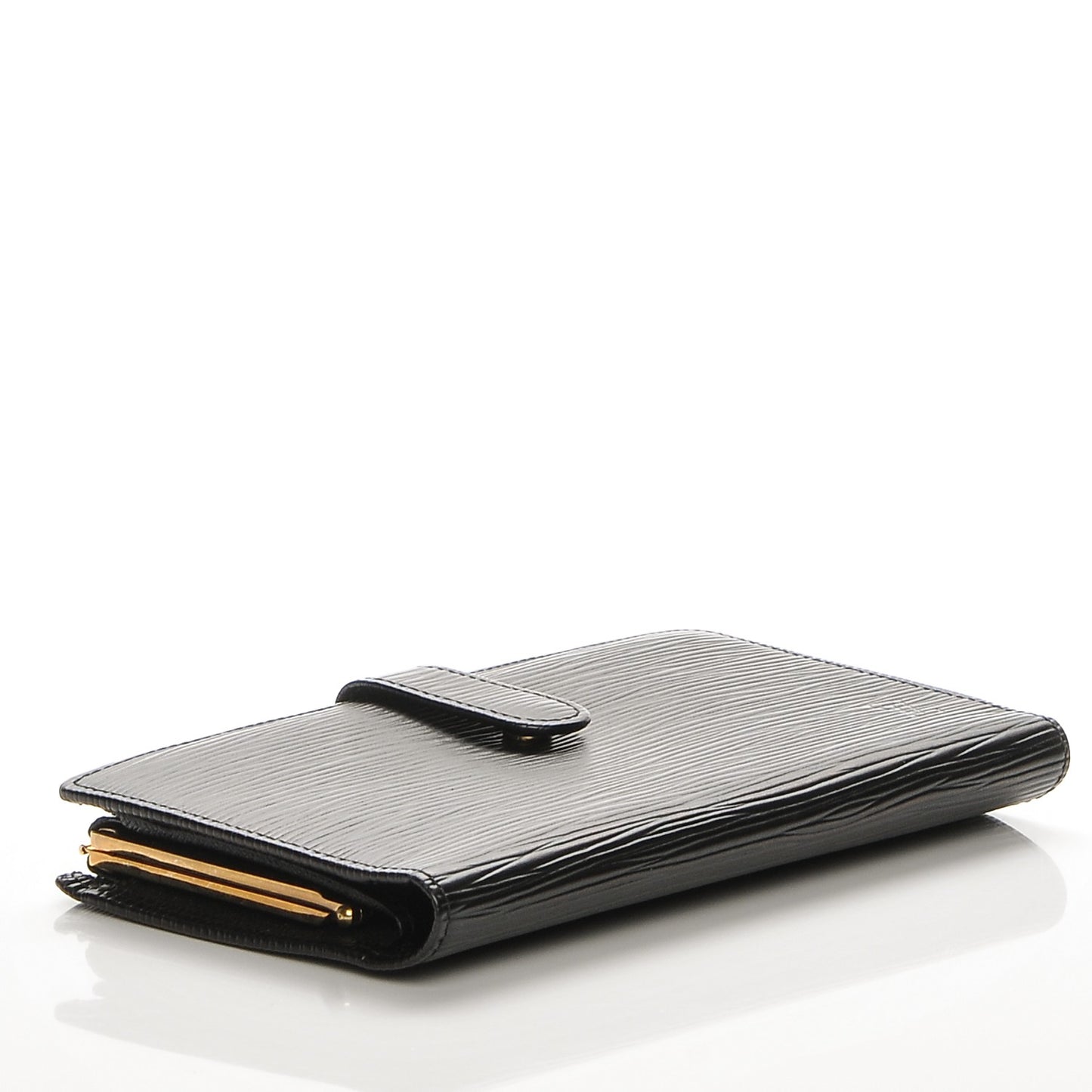 Epi Viennois Continental French Purse Wallet Black