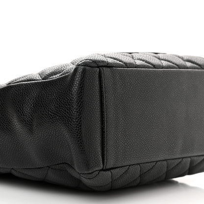 Chanel Caviar Quilted Petit Shopping Tote PST Black 9 of 11