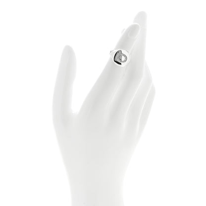 David Yurman Sterling Silver Diamond 14mm Initial O Pinky Ring 44 3 2 of 4