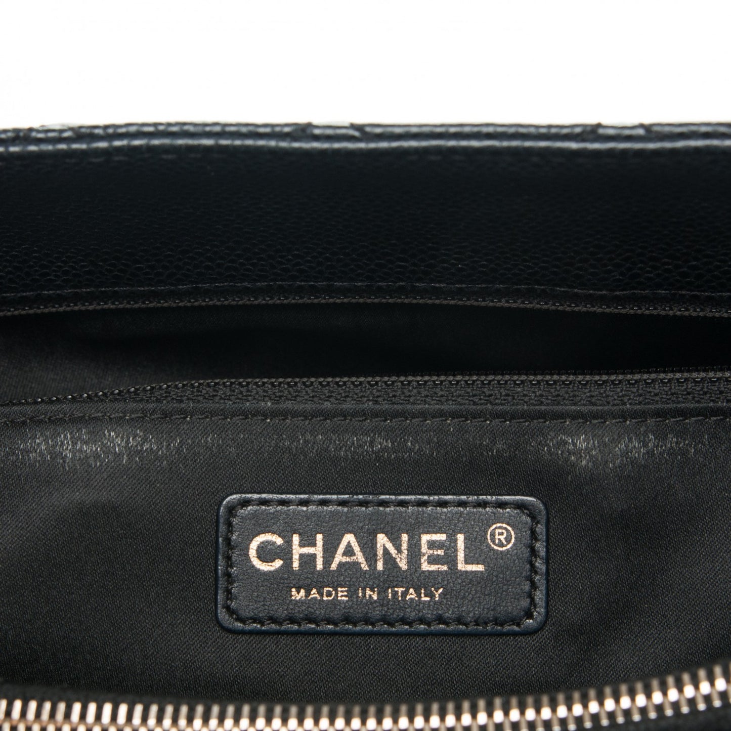 Caviar Quilted Grand Shopping Tote GST Black