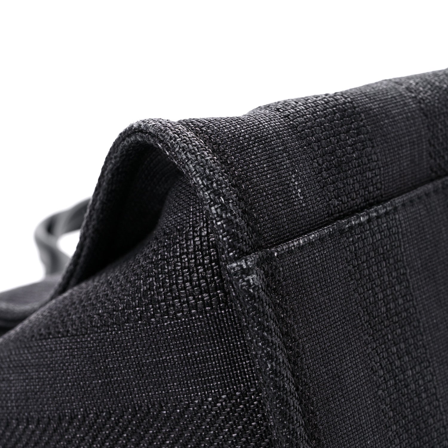 Chanel Mixed Fibers Calfskin Striped Medium Deauville Tote Black 8 of 20
